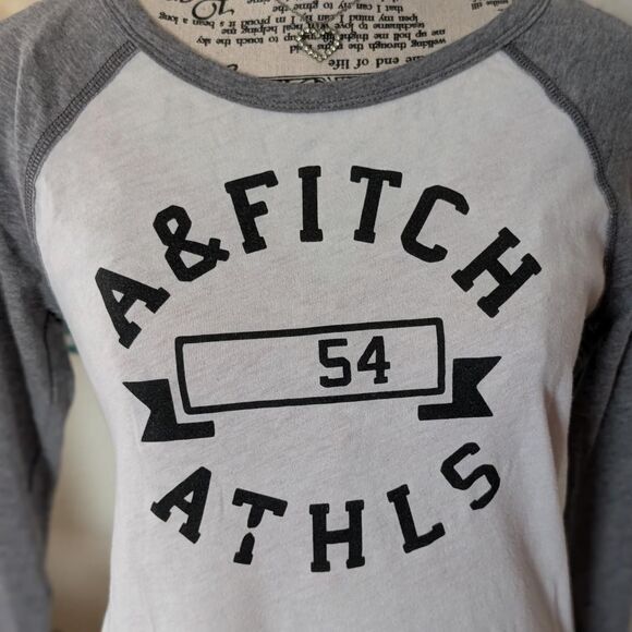 Abercrombie and Fitch Raglan Baseball Varsity Tee - Picture 3 of 4